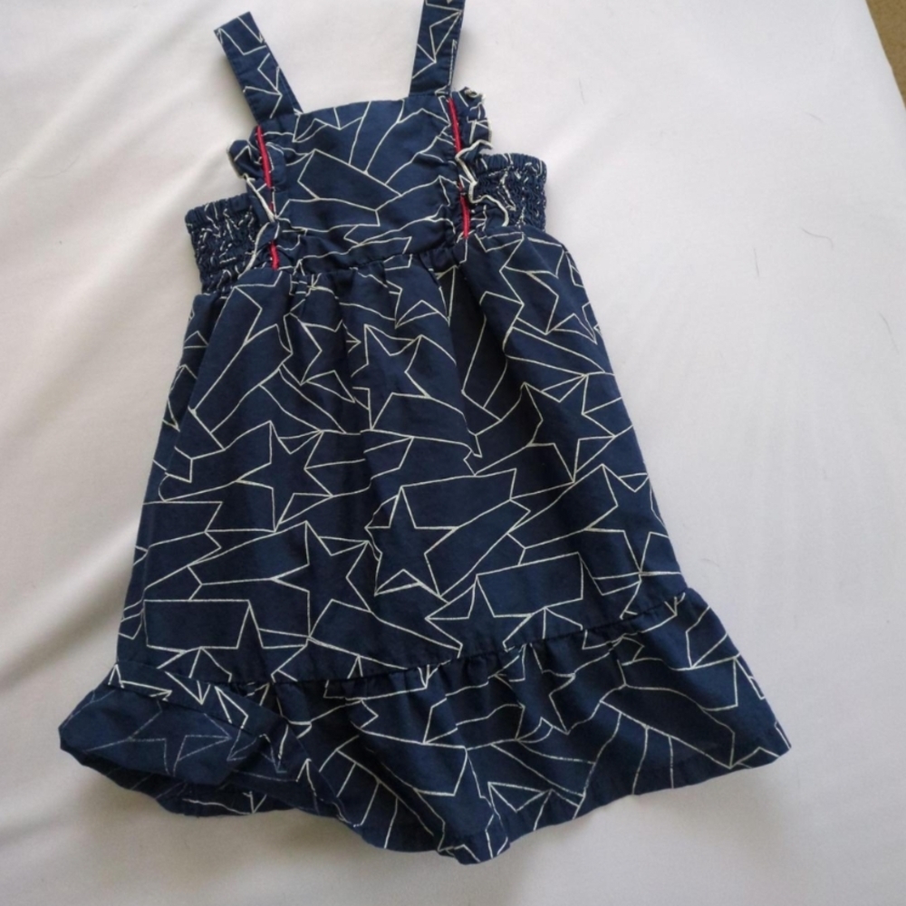 Cat & Jack Red White And Blue Star Kids Dress